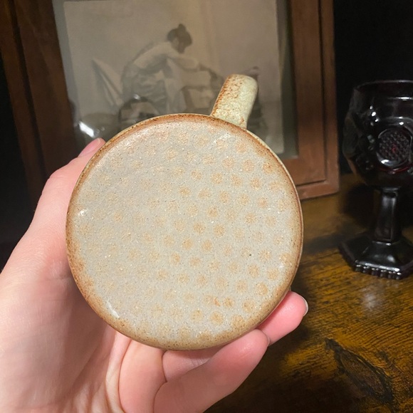 Rustic Ceramic Mug with Embossed Design - Picture 5 of 7